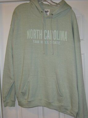 Unisex North Carolina Light Green Size XL Hoodie